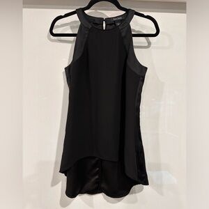 White House Black Market Alexis Sleeveless Tunic Black Size 2
